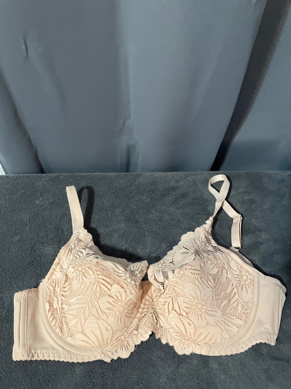Floral Lace Underwire Bra in Light Nude - Women Intimates
